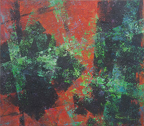 苏谢伟作品《“頓·恒”系列08》规格：145X165cm 2021年 布面油彩